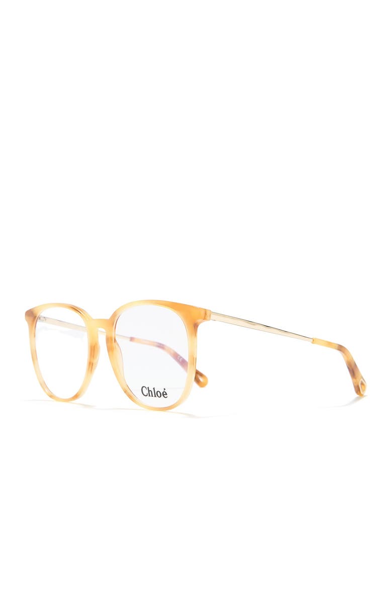 Chloé 53mm Mod Rectangle Full Rim Optical Frames, Alternate, color, 