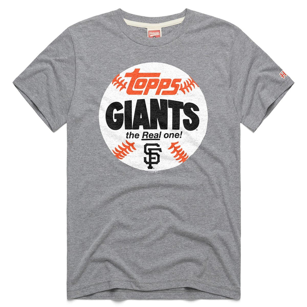 Transparent Real Baseball Homage Men's Homage Gray San Francisco Giants MLB x Topps Baseball The ...
