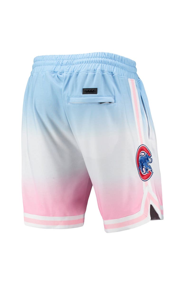 PRO STANDARD Men's Pro Standard Blue/Pink Chicago Cubs Team Logo Pro Ombre Shorts, Alternate, color, Blue