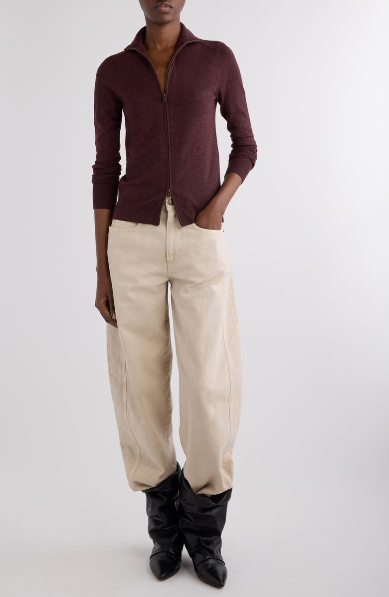 Isabel Marant Cecile Full Zip Cardigan, Alternate, color,