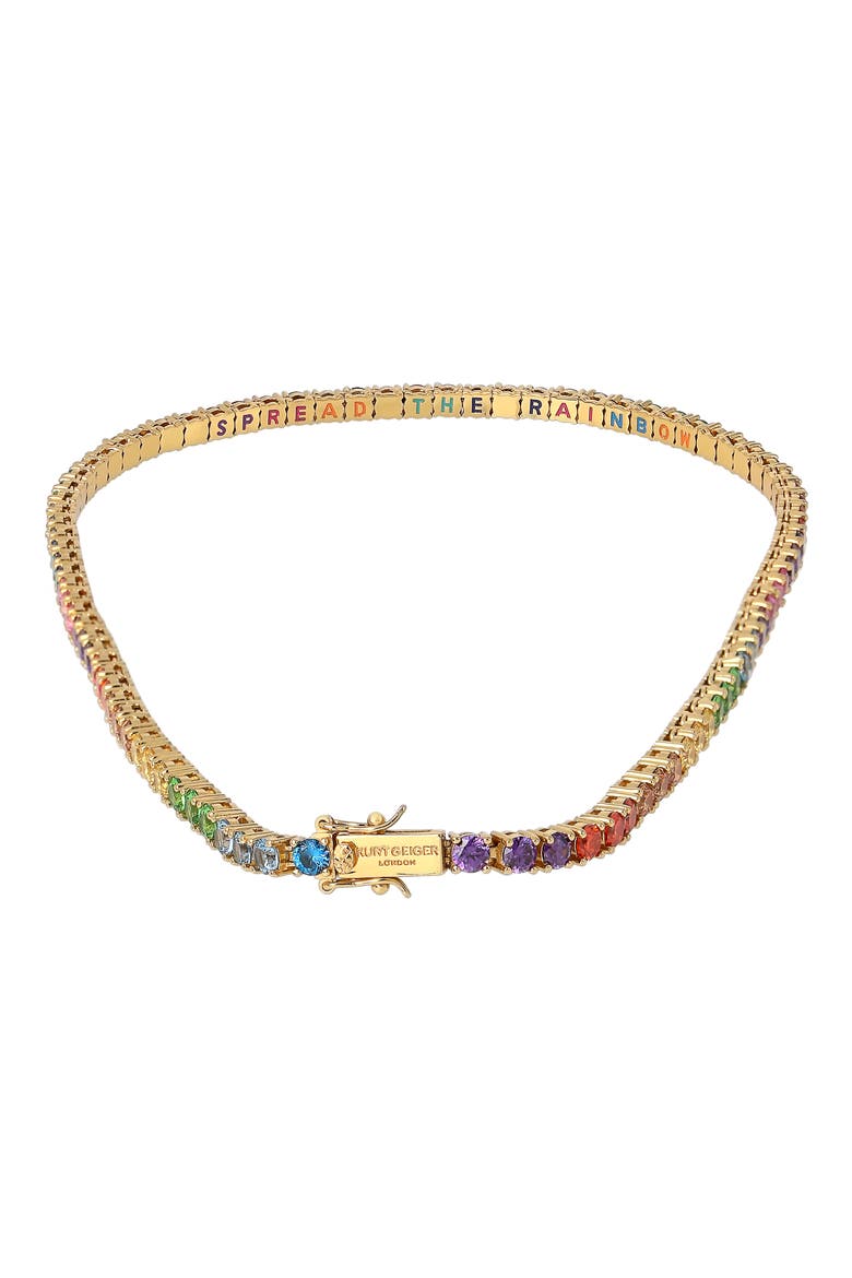 Tennis Necklace, Alternate, color, RAINBOW MULTI
