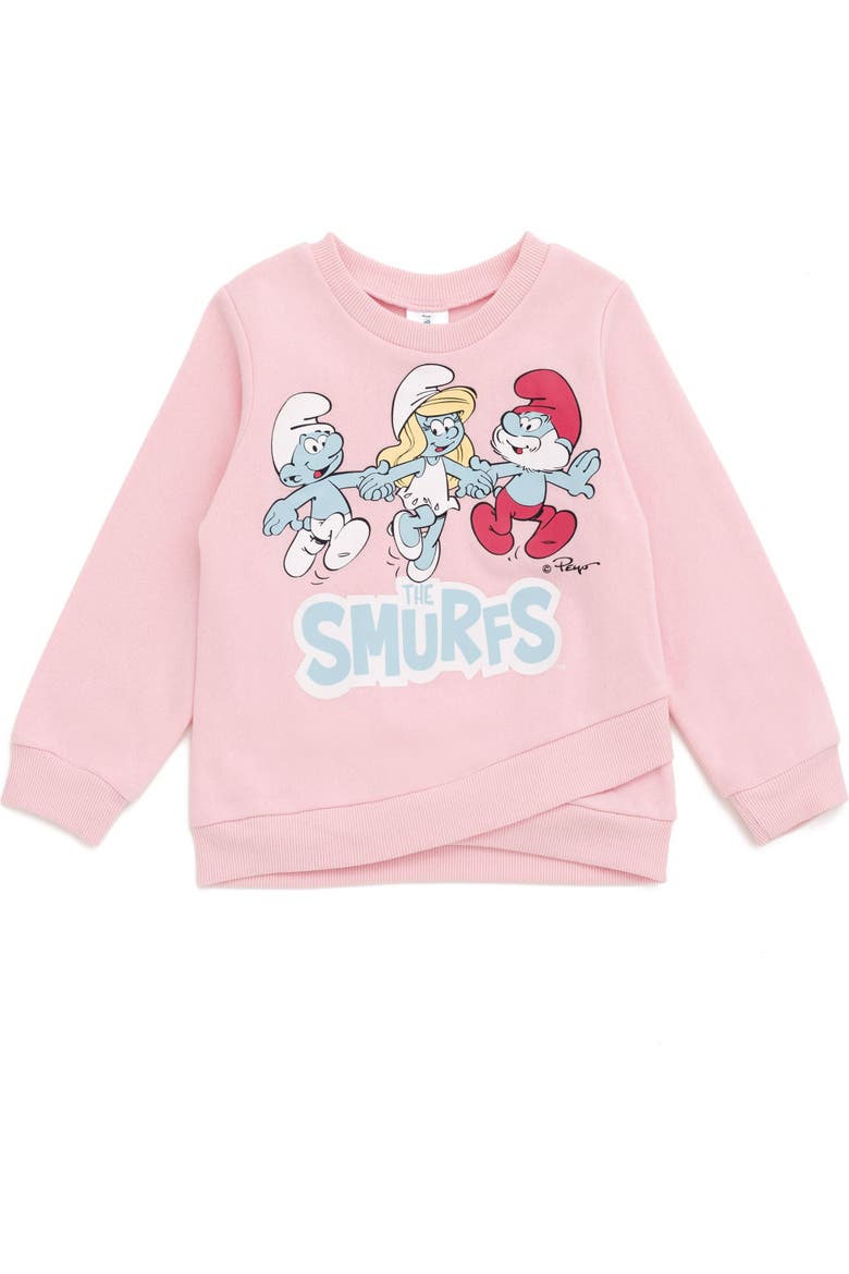 2-Piece Fleece Sweatshirt and Leggings Set, Alternate, color, Pink Smurfette