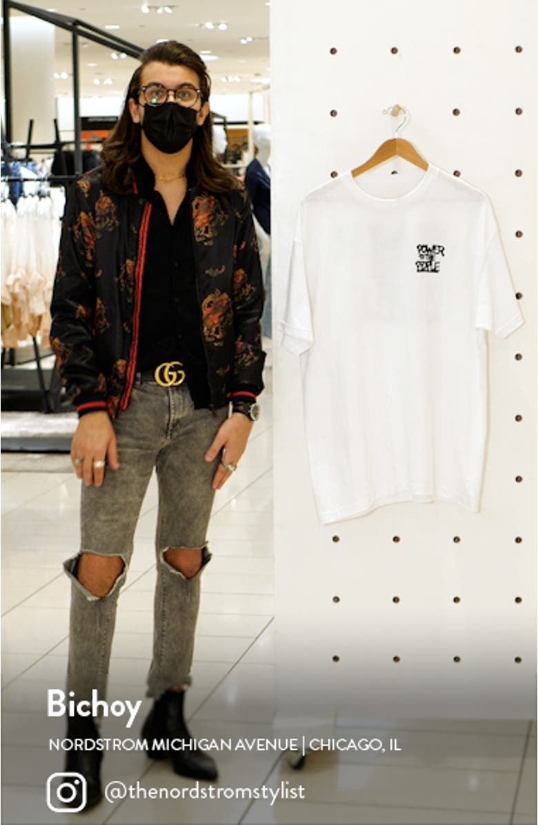 Power to the People Cotton Graphic Tee, sales video thumbnail