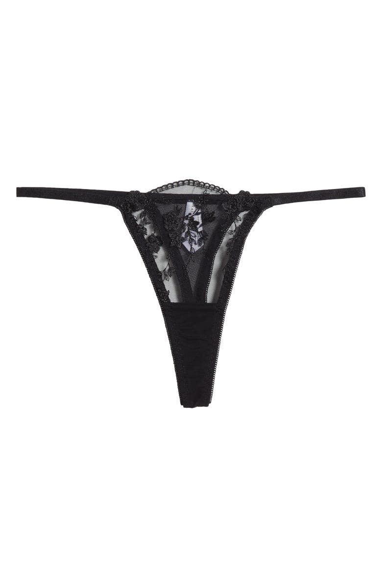 Kat The Label Sofia Thong, Alternate, color, Black