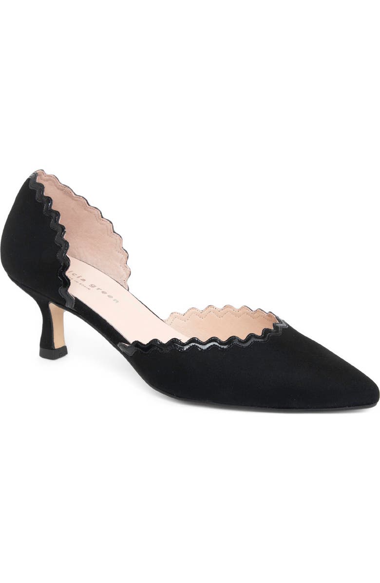 patricia green Olivia d'Orsay Kitten Heel Pump, Main, color, Black
