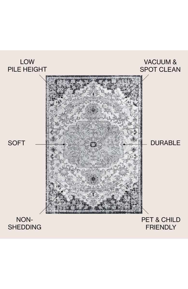 JONATHAN Y Anaise Ornate Boho Medallion Area Rug, Alternate, color, 