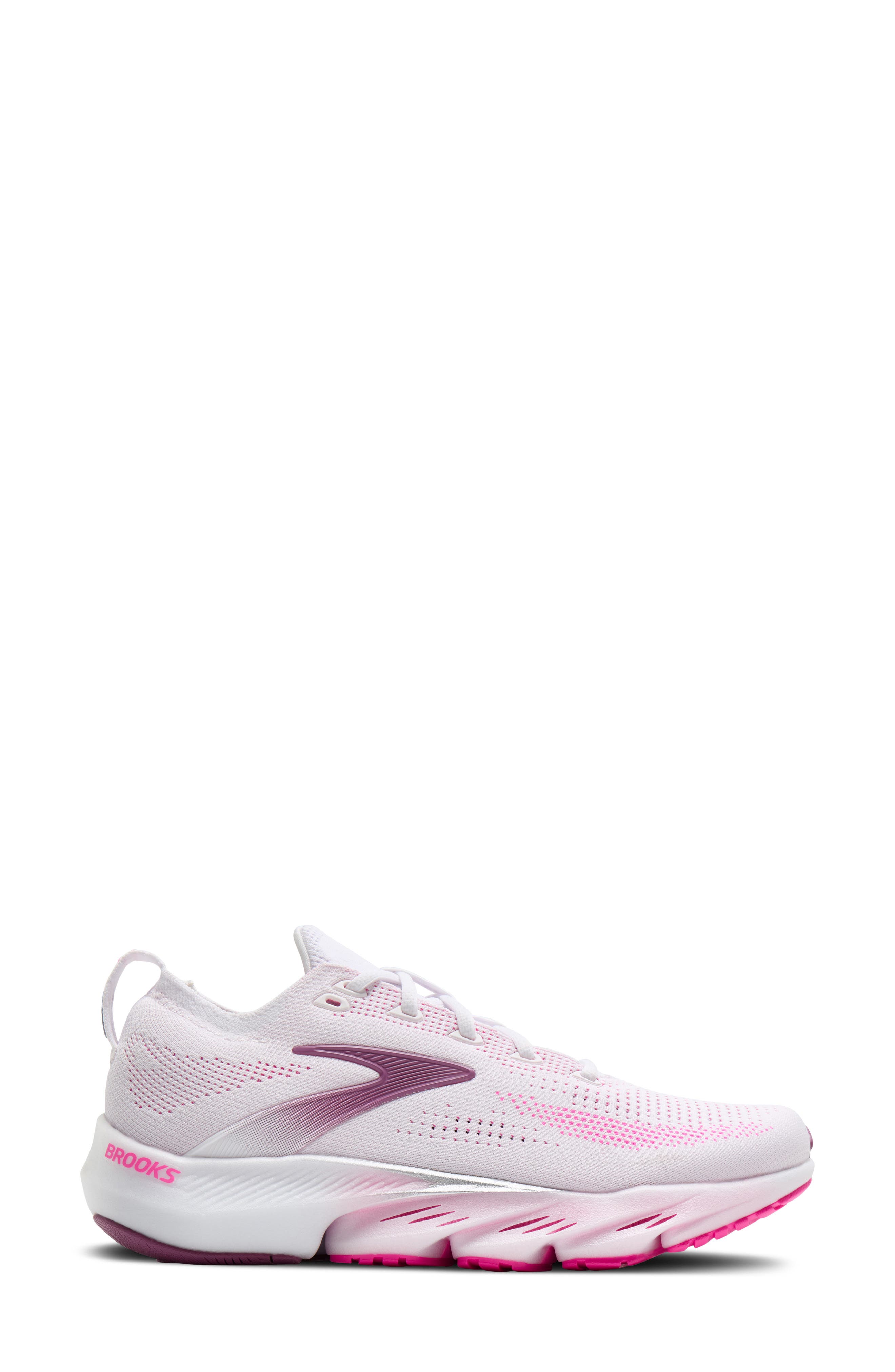 Glycerin Flex Running Sneaker, Alternate, color, WHITE/ CYBER PINK/ ARGYLE