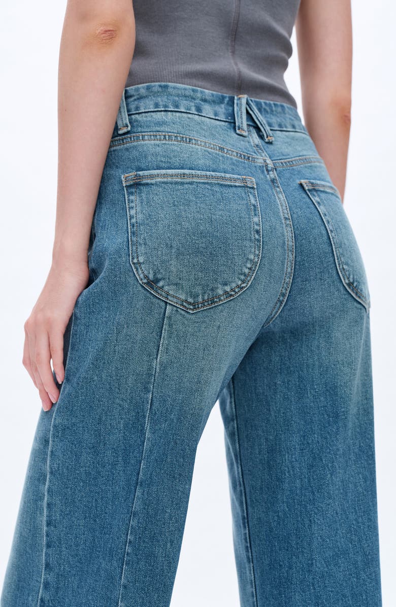 Bayeas Aria High Waist Wide Leg Jeans, Alternate, color, 