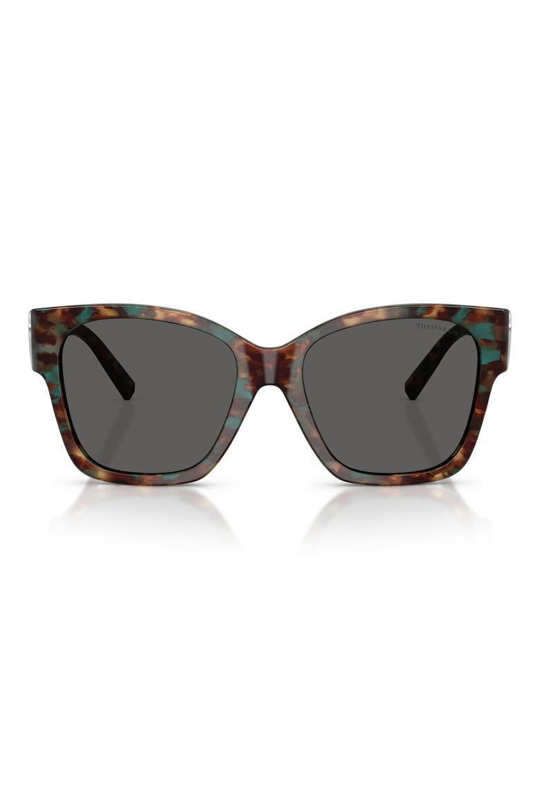 54mm Gradient Square Sunglasses, Main, color, BROWN TIFFANY HAVANA / DARK GREY