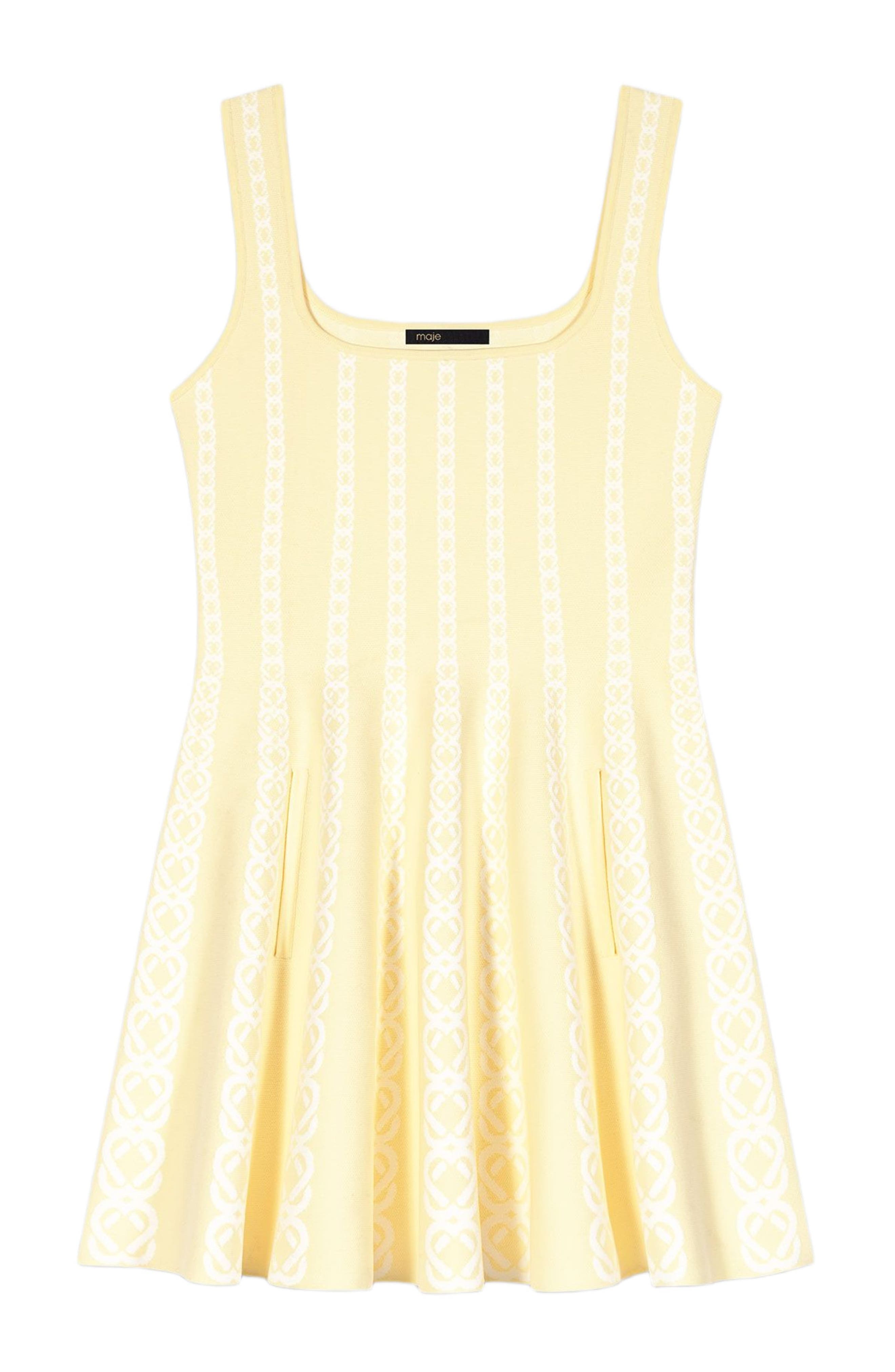 Jacquard knit short dress