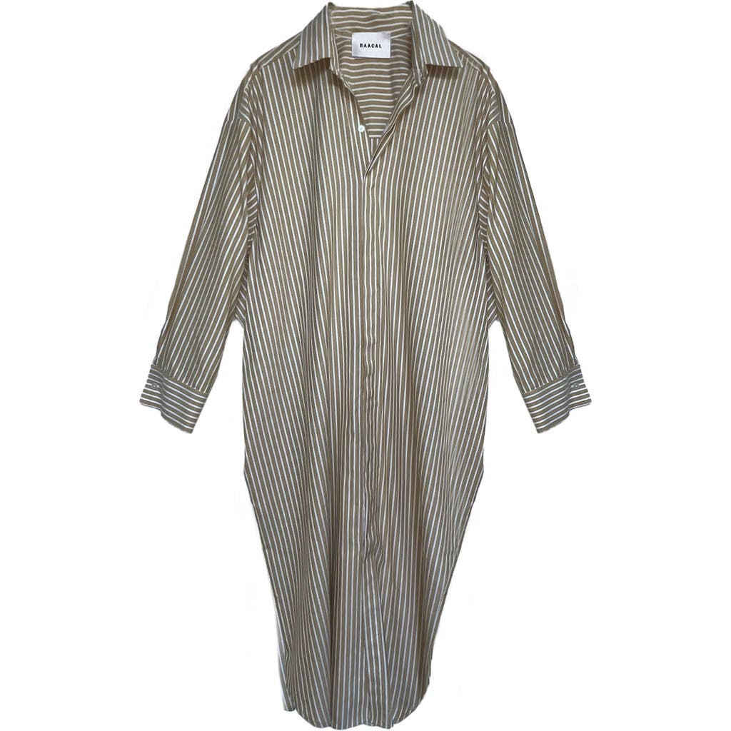 Baacal Mia Oversized Shirt Dress In Orange