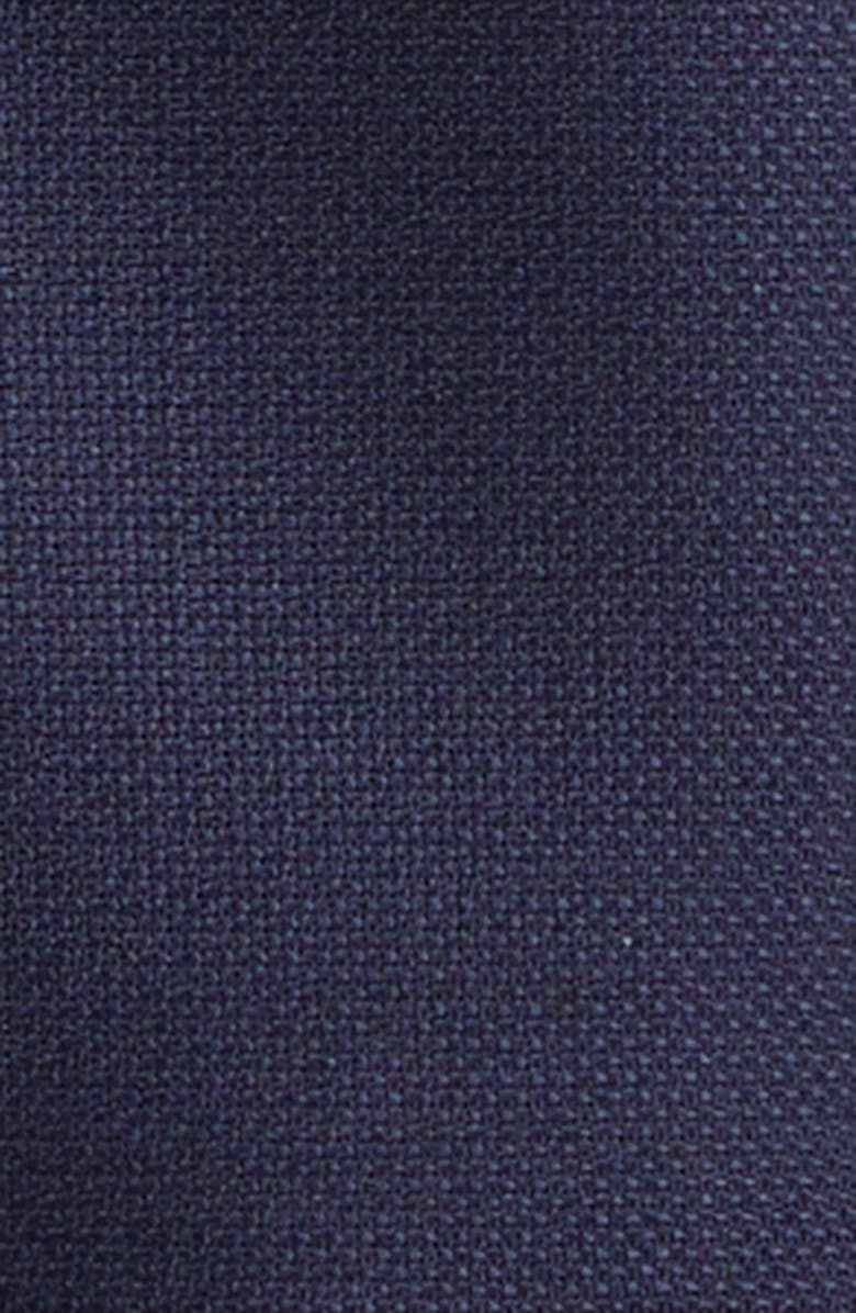 Thom Sweeney Wool Hopsack Overshirt, Alternate, color, Navy