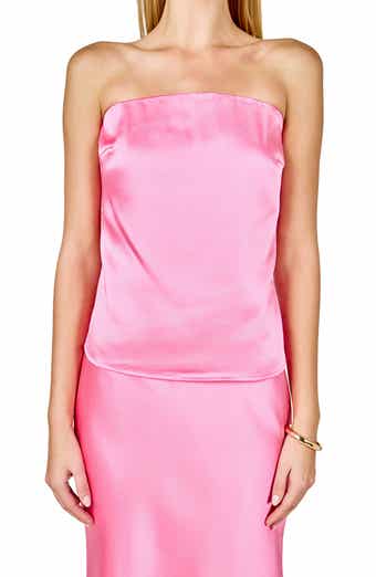 Strapless Satin Top