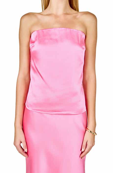 Endless Rose Strapless Satin Top