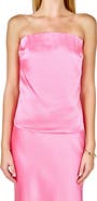 Endless Rose Strapless Satin Top