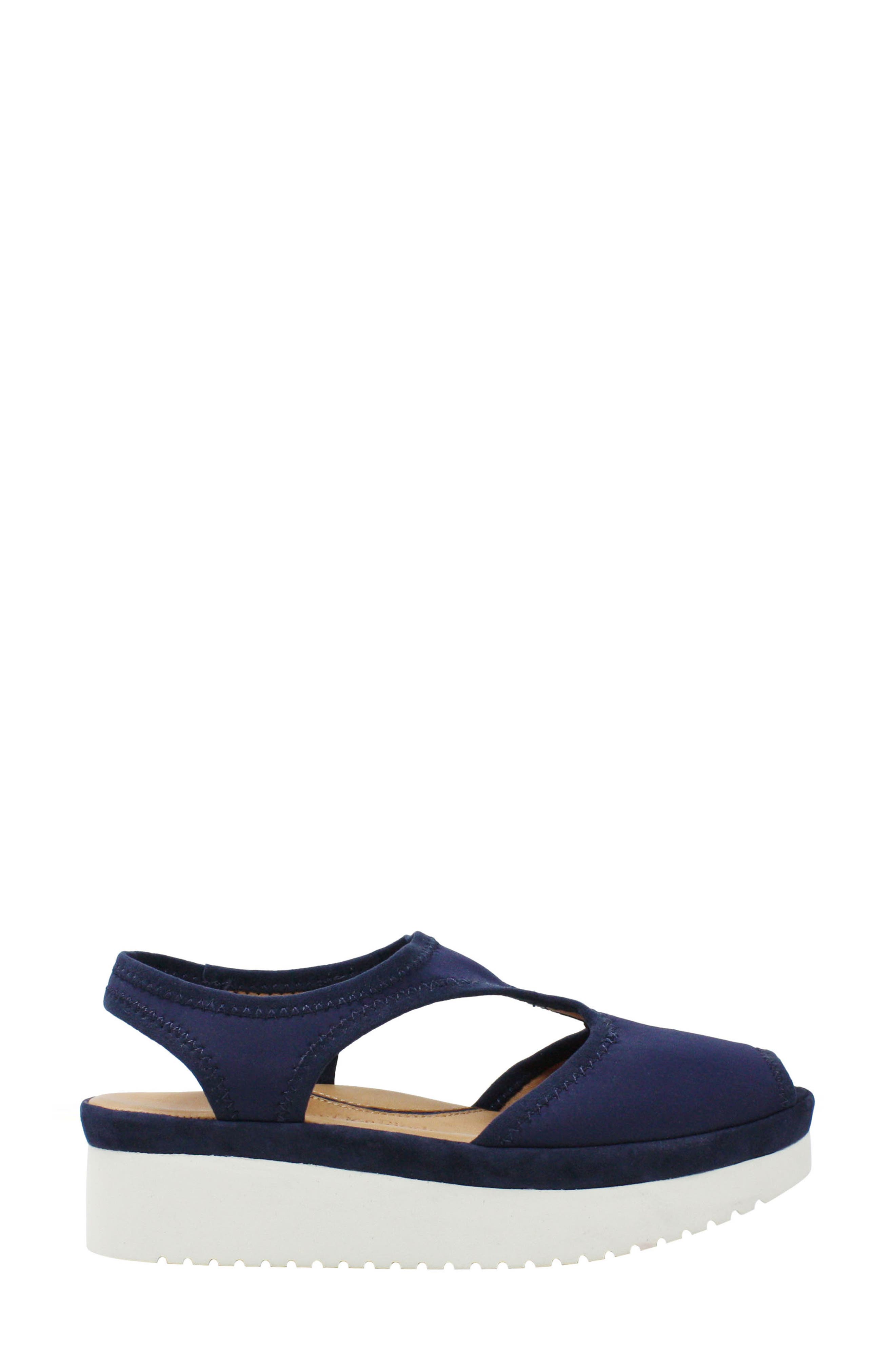 Amichai Wedge Sandal, Alternate, color, NAVY SPANDEX FABRIC