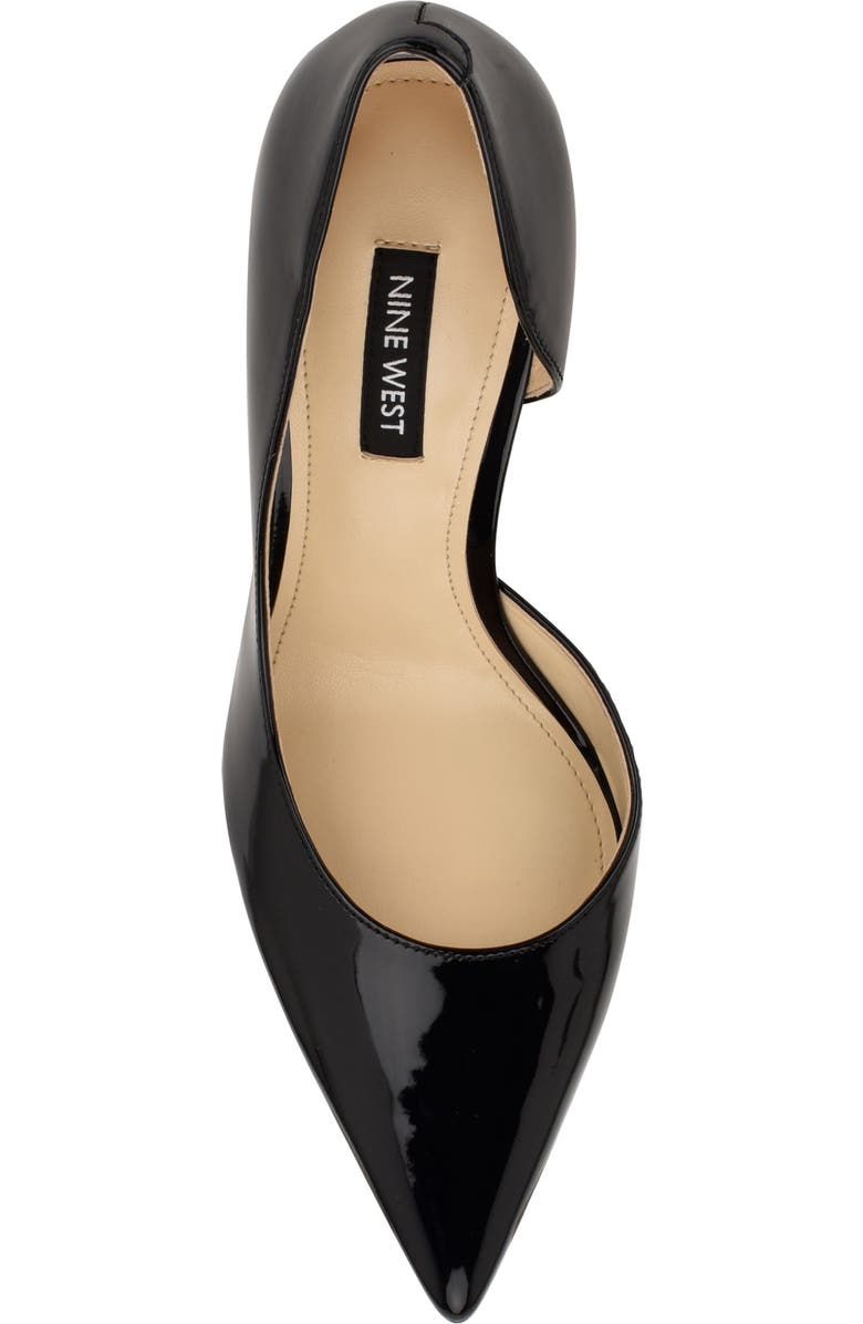 Nine West Folowe Half d'Orsay Pointed Toe Pump, Alternate, color, Black