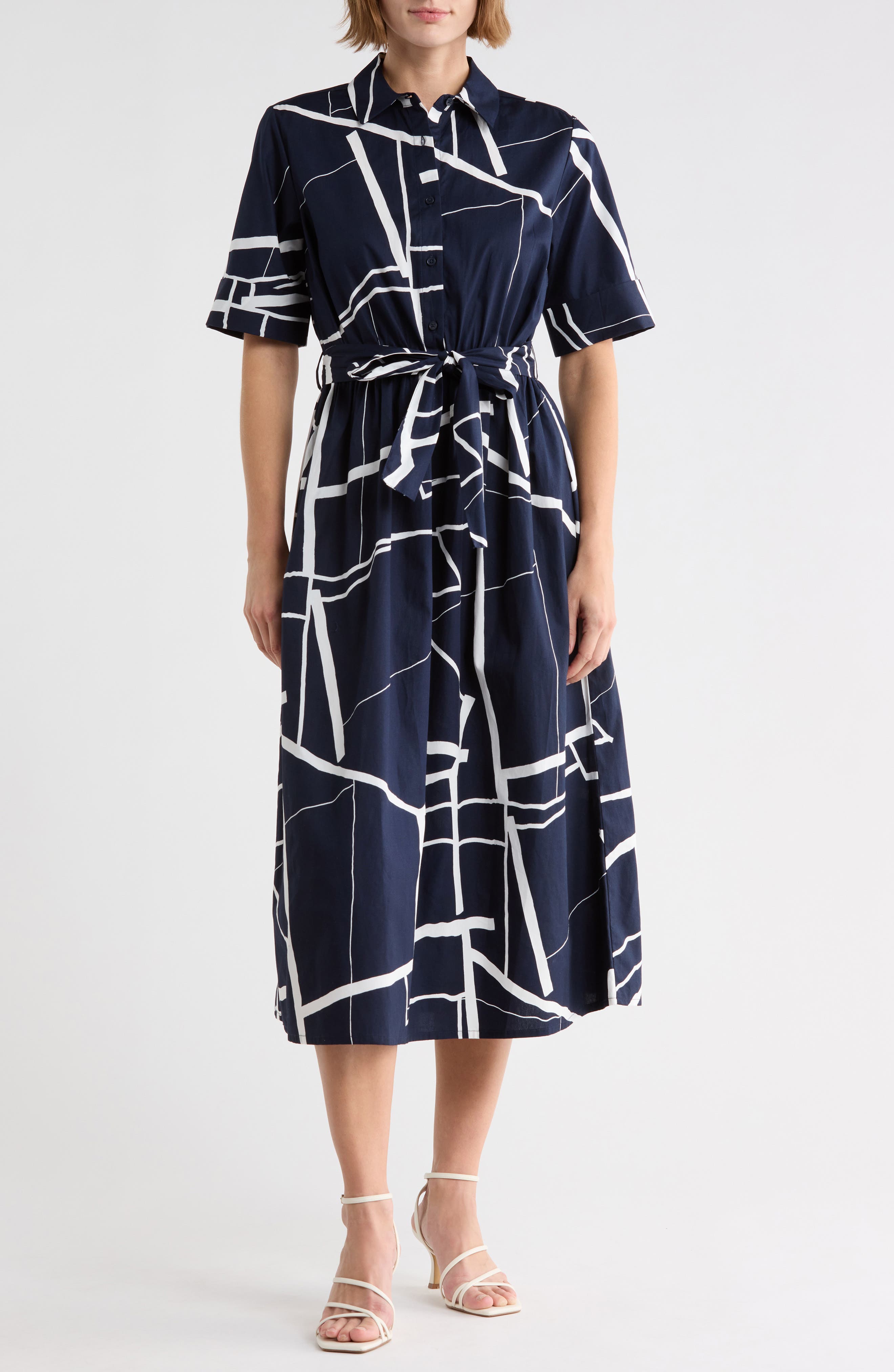 Tie Waist Shirtdress