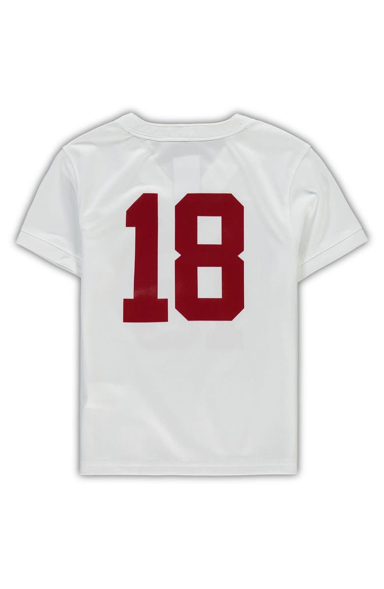 Nike Preschool Nike #18 White Alabama Crimson Tide Untouchable Football Team Jersey, Alternate, color, White