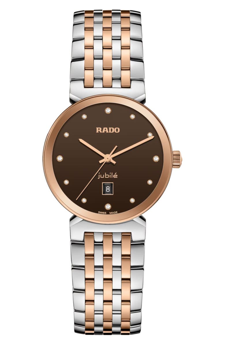 RADO Florence Diamond Bracelet Watch, 30mm, Main, color, 