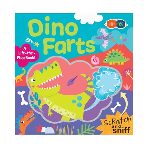 Scratch & Sniff Book, Dino Farts, Age 3+