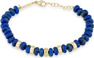 Zoë Chicco 14K Yellow Gold Lapis Lazuli Beaded Bracelet