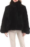 GORSKI Genuine Shearling Chevron Jacket, Horizontal Bottom and Reversible
