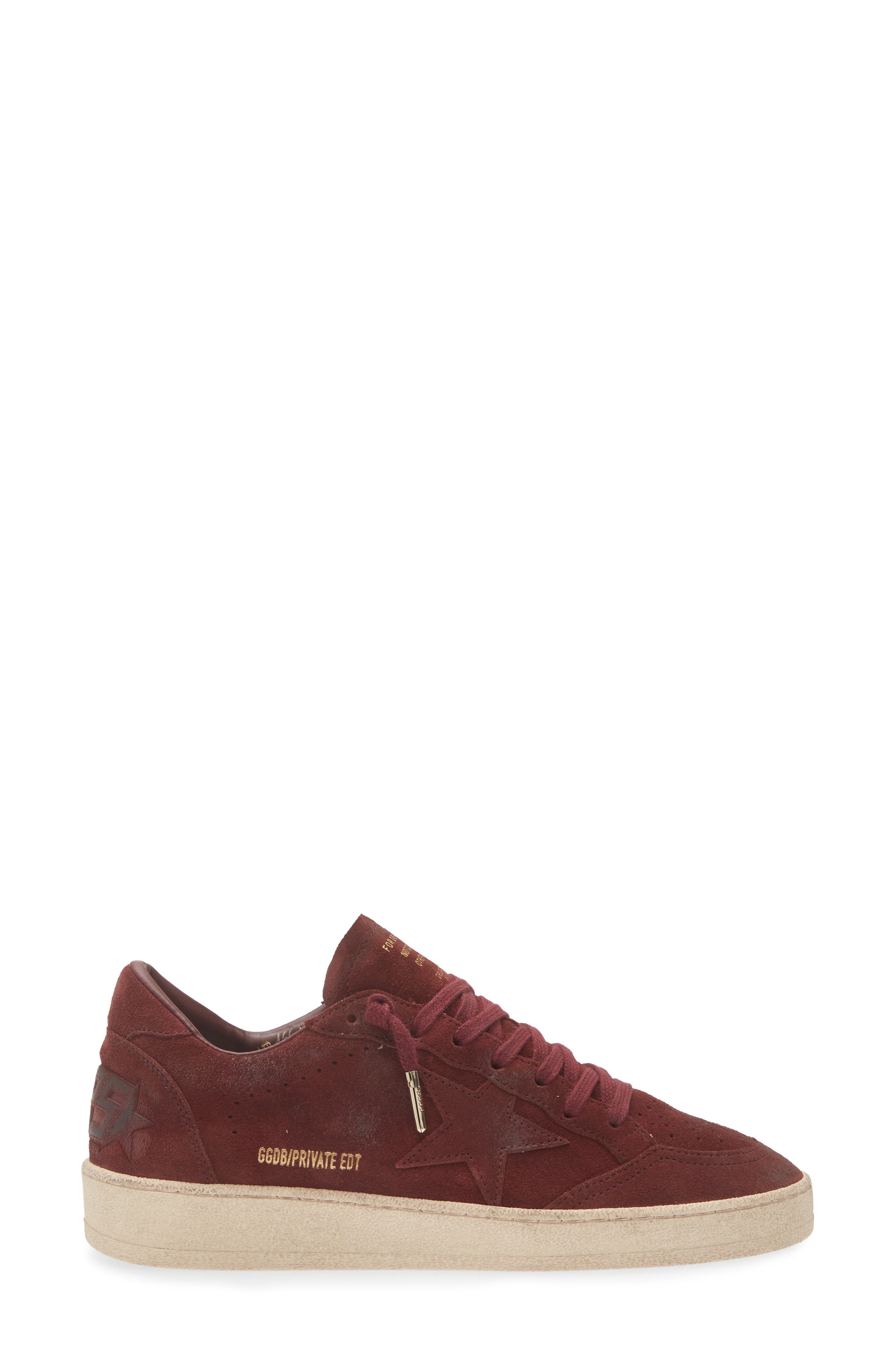 Ball Star Sneaker, Alternate, color, BURGUNDY
