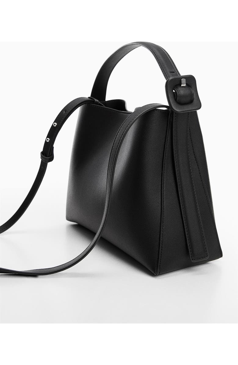 MANGO Faux Leather Shopper Tote, Alternate, color,