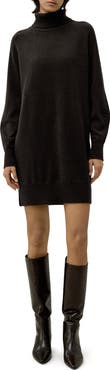Lilysilk Wool-Cashmere Turtleneck Sweater Dress