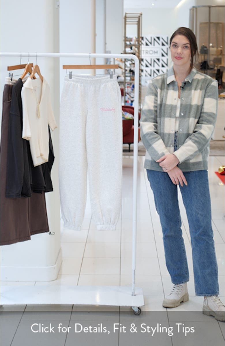 Sasha Bow Detail Sweatpants, sales video thumbnail