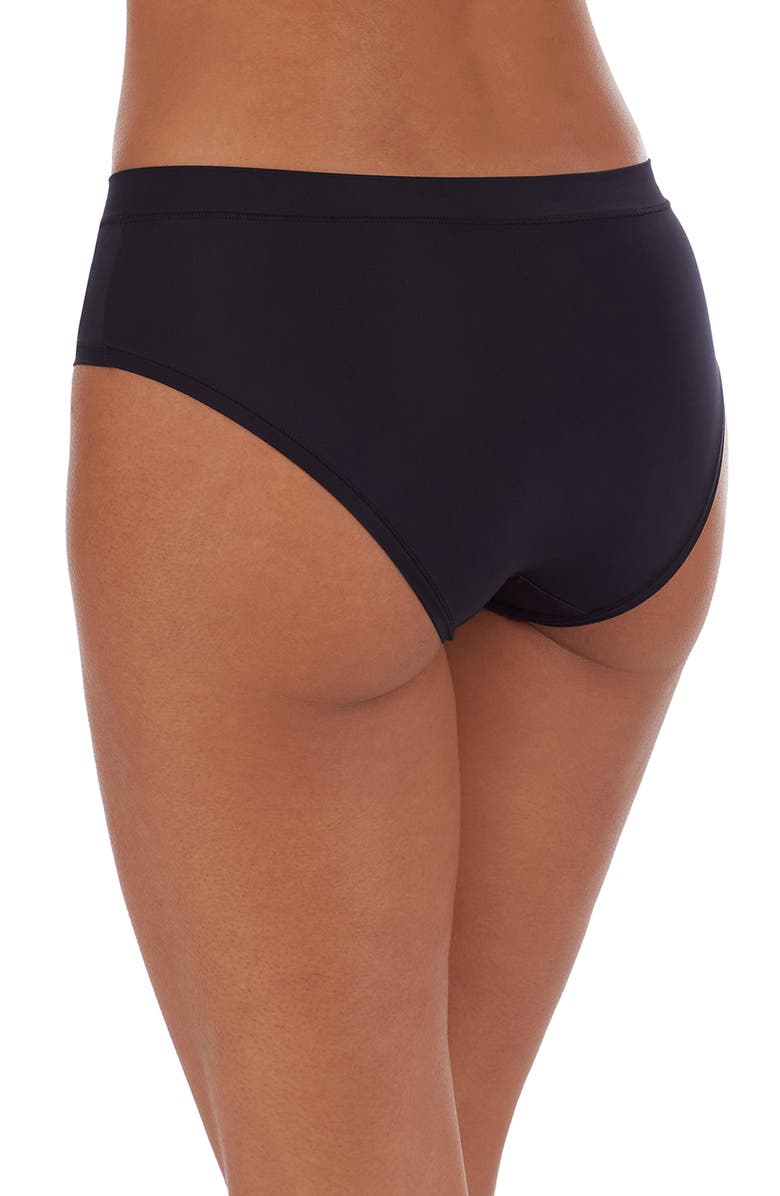 DKNY Litewear Active Comfort Hipster Panties, Alternate, color, Black