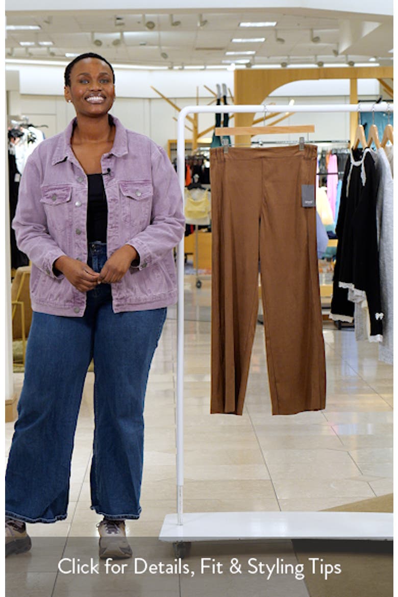 Vionette Faux Suede Wide Leg Pants video