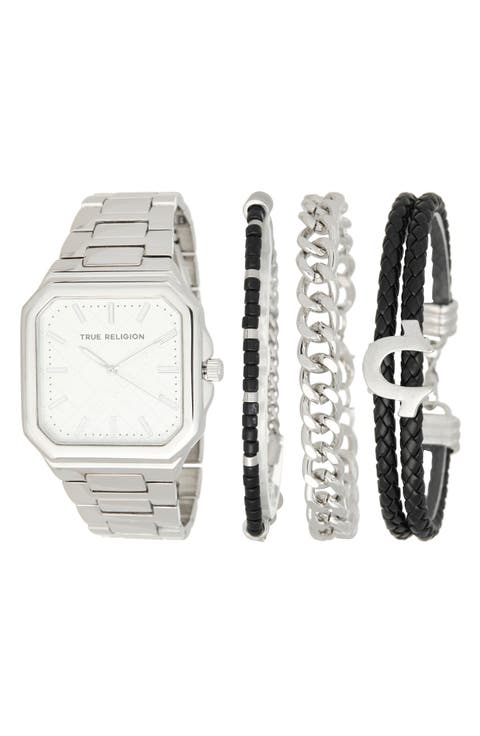 Square Quartz Bracelet Watch, 40mm