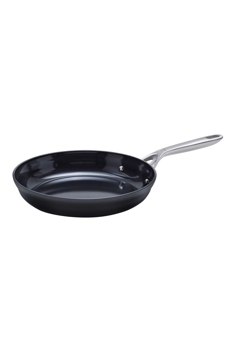 Motion Ceramic Hard Anodized Nonstick 10-Inch Fry Pan, Main, color, BLACK