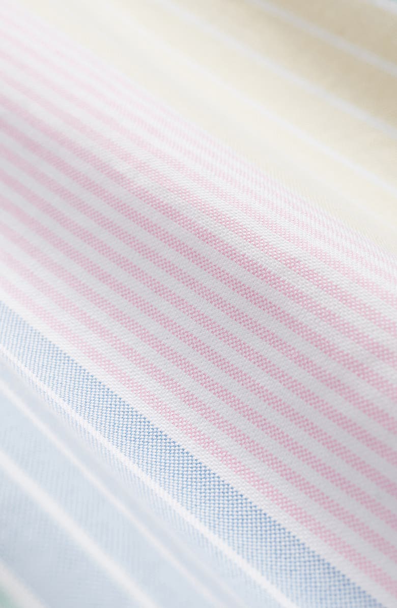 Brooks Brothers Friday Oxford Shirt, Alternate, color, Multi Arch Ivy Stripe