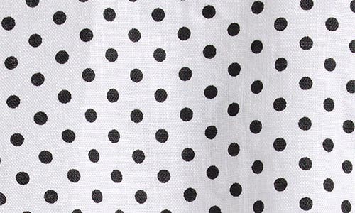 Reformation Reese Linen Top Eclipse Dot In White