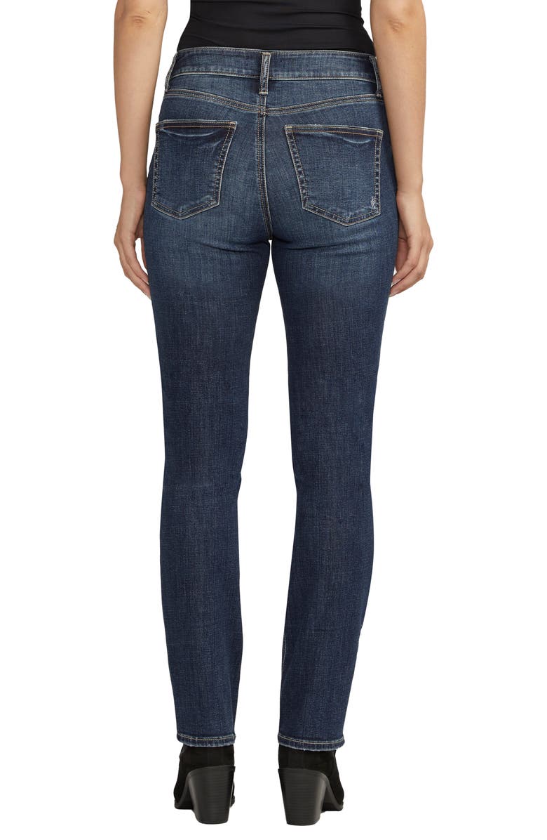 Silver Jeans Co. Avery Curvy High Waist Straight Leg Jeans, Alternate, color, 