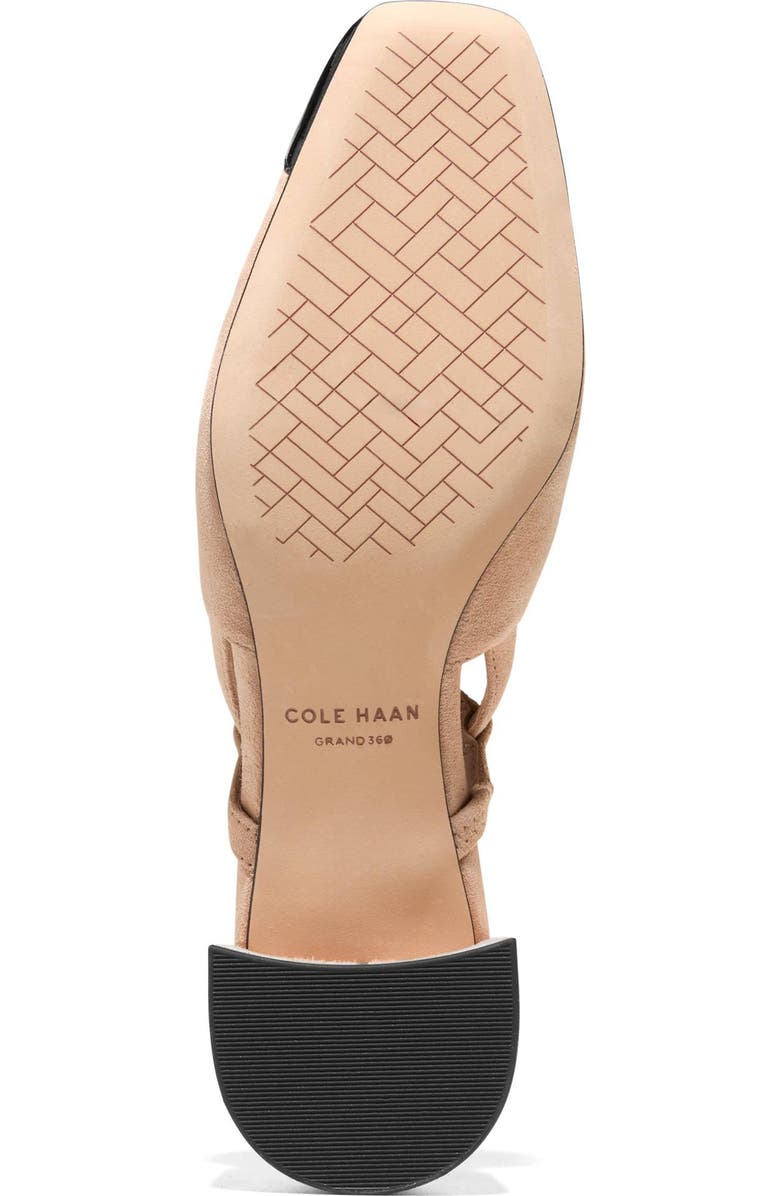 Cole Haan Pella Slingback Pump, Alternate, color, Tuscan Sand Suede/Black Patent
