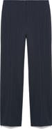 MANGO Chalk Stripe Straight Leg Trousers