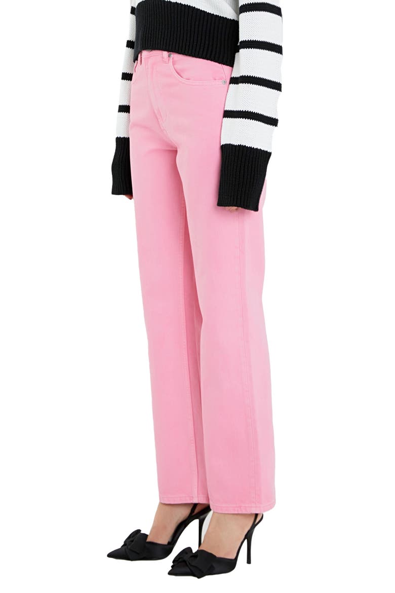 Wide Leg Jeans, Alternate, color, LIGHT PINK