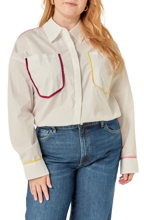 Flat Binding Detail Shirt