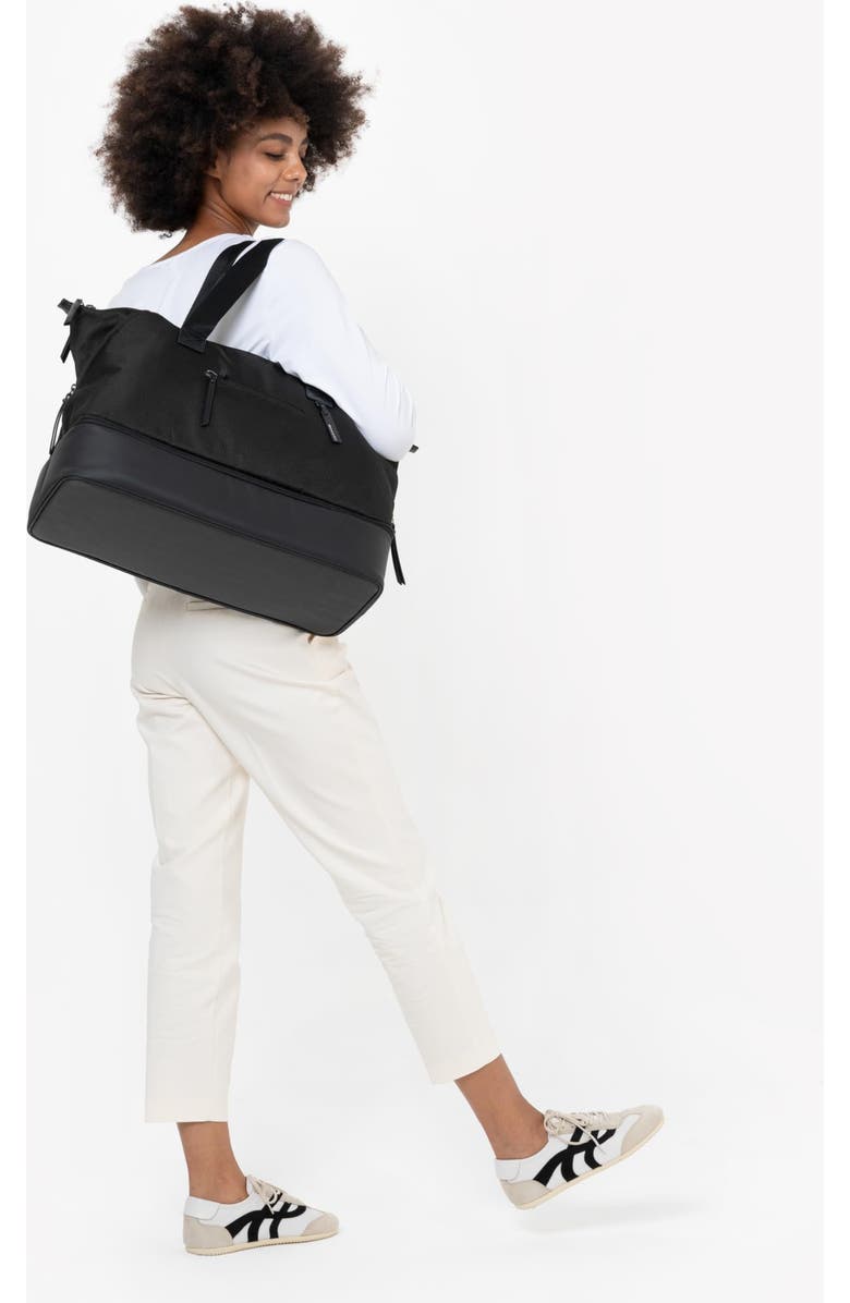 Sherpani Boston Anti-Theft Tote Duffel for Women with Removable Shoe Compartment, Alternate, color, Carbon