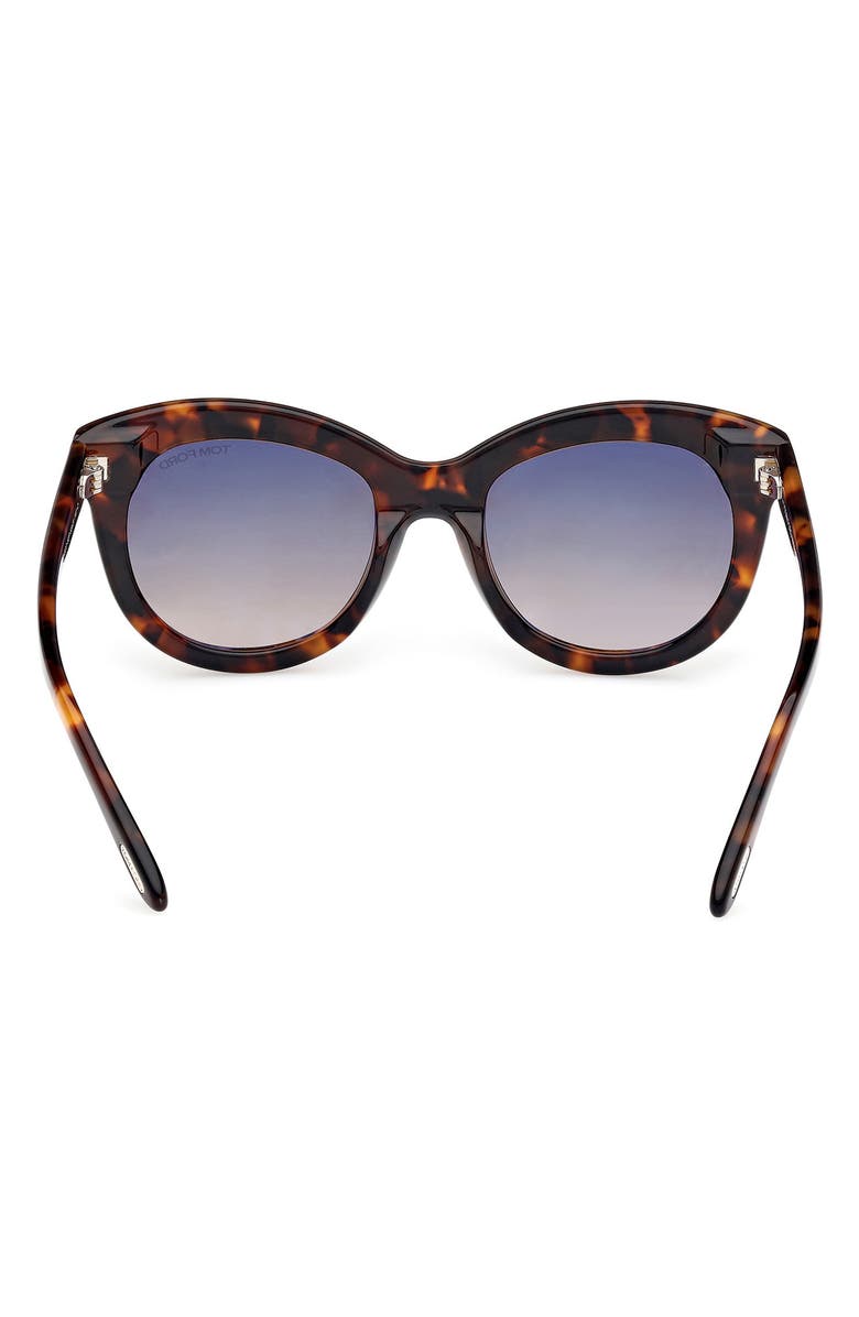 TOM FORD 53mm Butterfly Sunglasses, Alternate, color, 