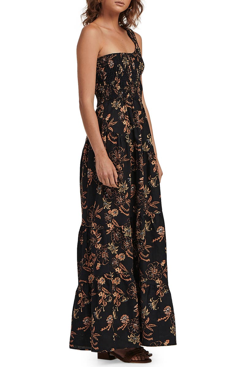 Charlie Holiday Pamela OneShoulder Linen & Cotton Maxi Dress — free download