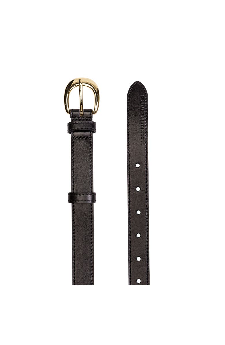 BLACK SUEDE STUDIO Half Moon Belt, Alternate, color,