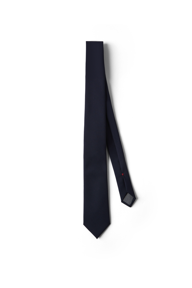 Virgin wool tie, Main, color, Blue