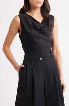 BOSS Belidina Sleeveless Stretch Silk Top