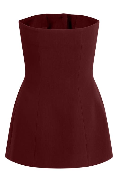 Favorite Daughter Phoebe The Dream Bustier Top In Burgundy
