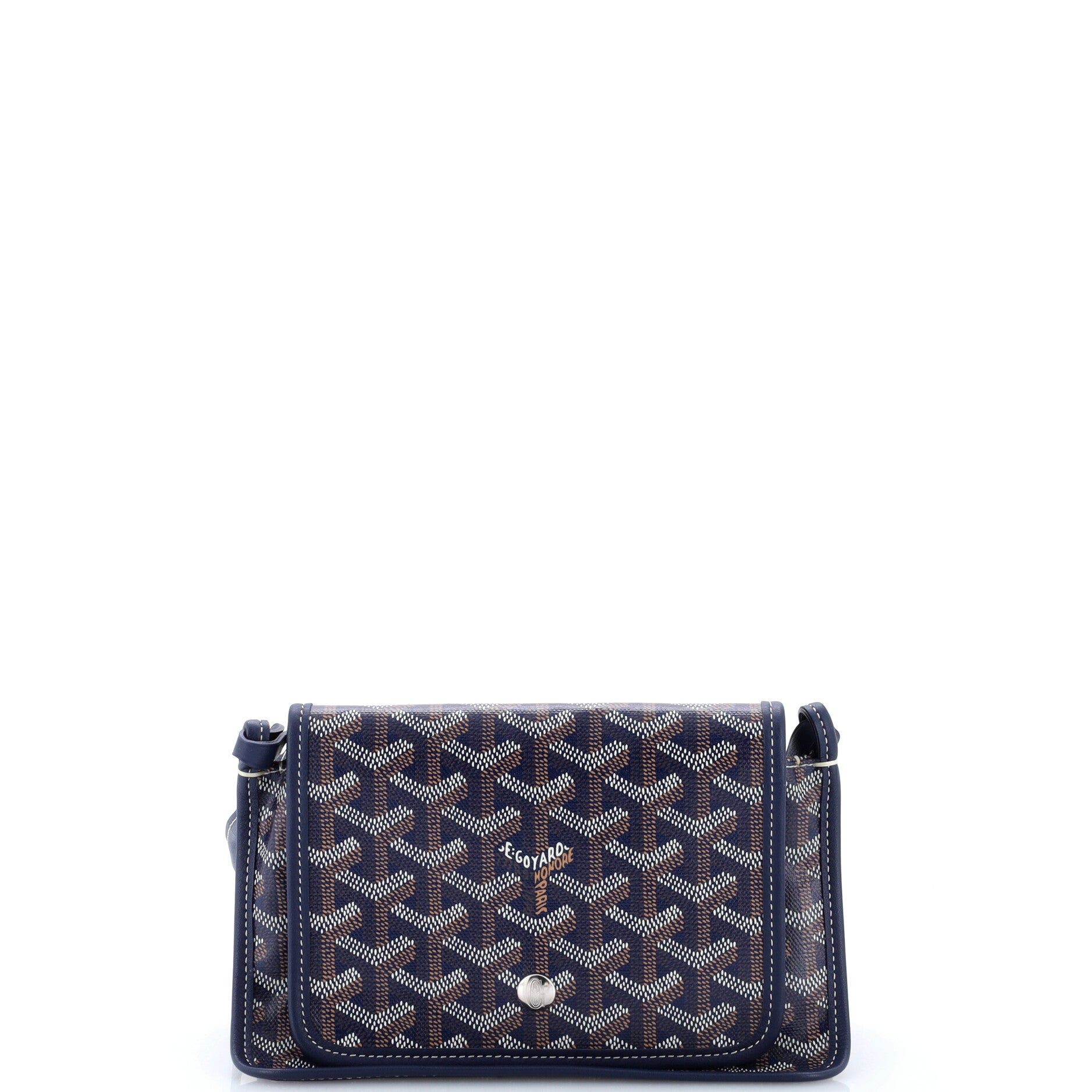 Plumet Clutch Wallet Coated Canvas, Main, color, Blue